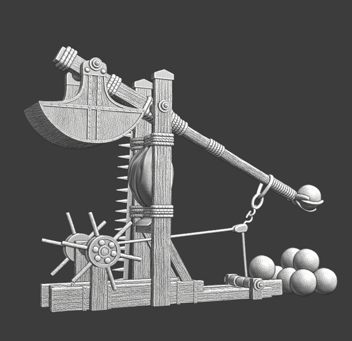Medieval medium catapult - wargaming